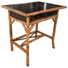 19th Century English Bamboo Writing Table / Desk