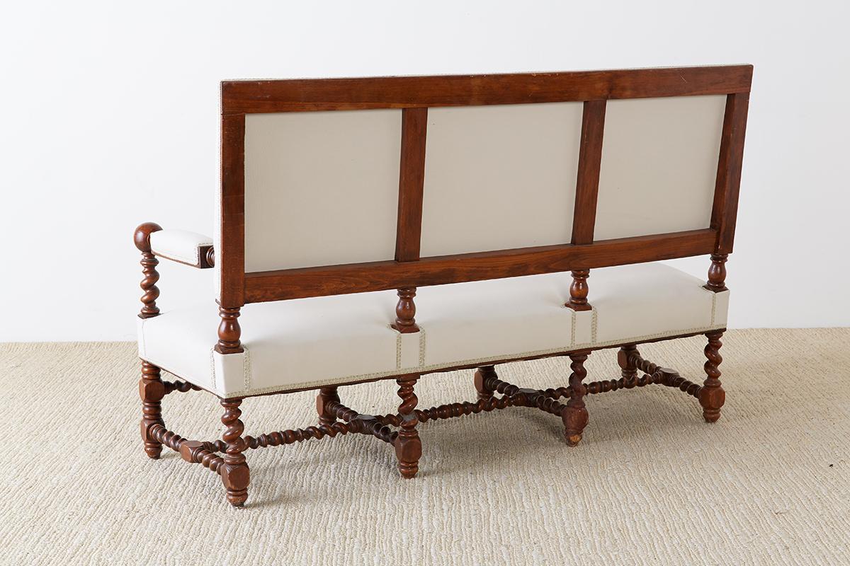 19th Century English Barley Twist Sofa Settee 9