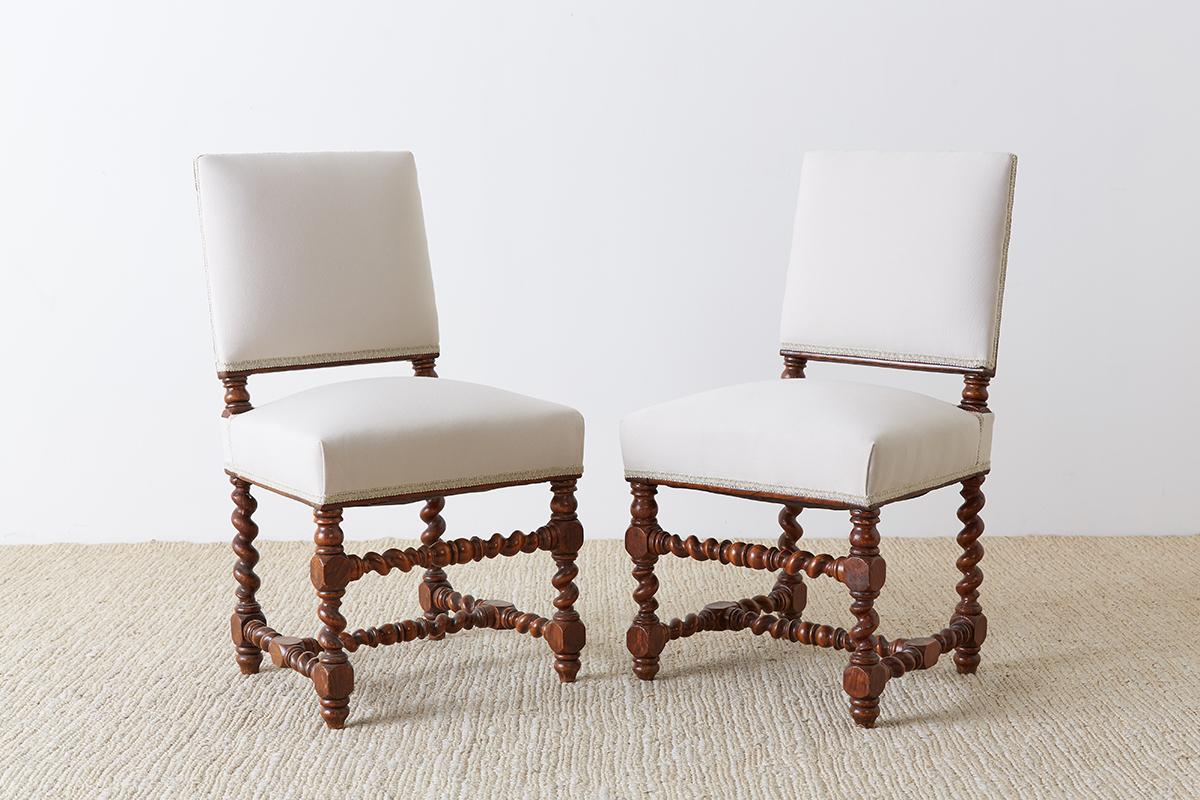 19th Century English Barley Twist Sofa Settee 12
