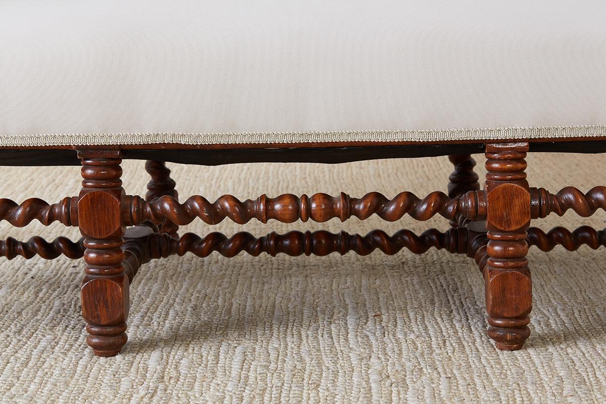 19th Century English Barley Twist Sofa Settee In Good Condition In Rio Vista, CA