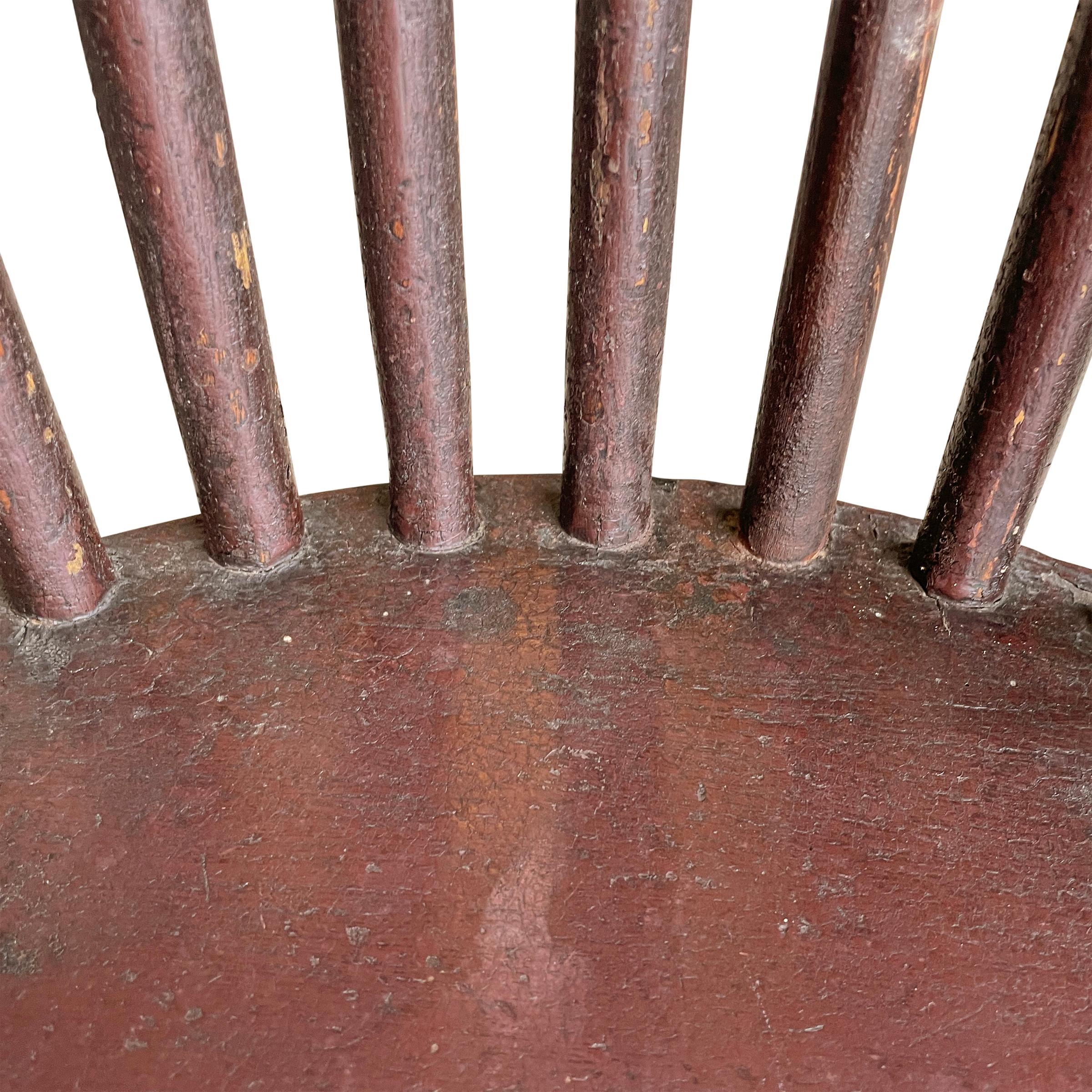 Englischer Windsor-Stuhl mit Fassrückenlehne aus dem 19. Jahrhundert im Angebot 6