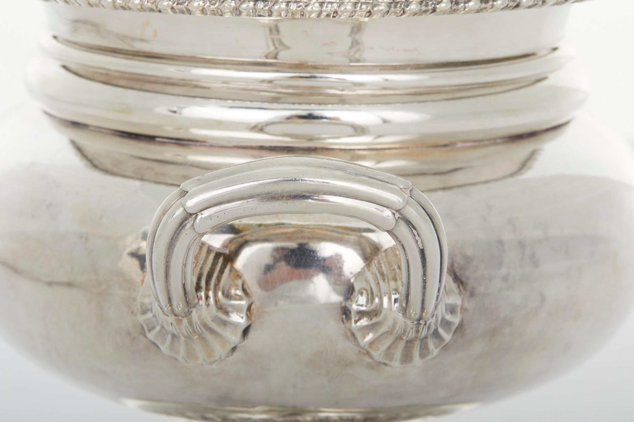 Silver Plate 19th Century English Barware / Tableware Wine Cooler For Sale