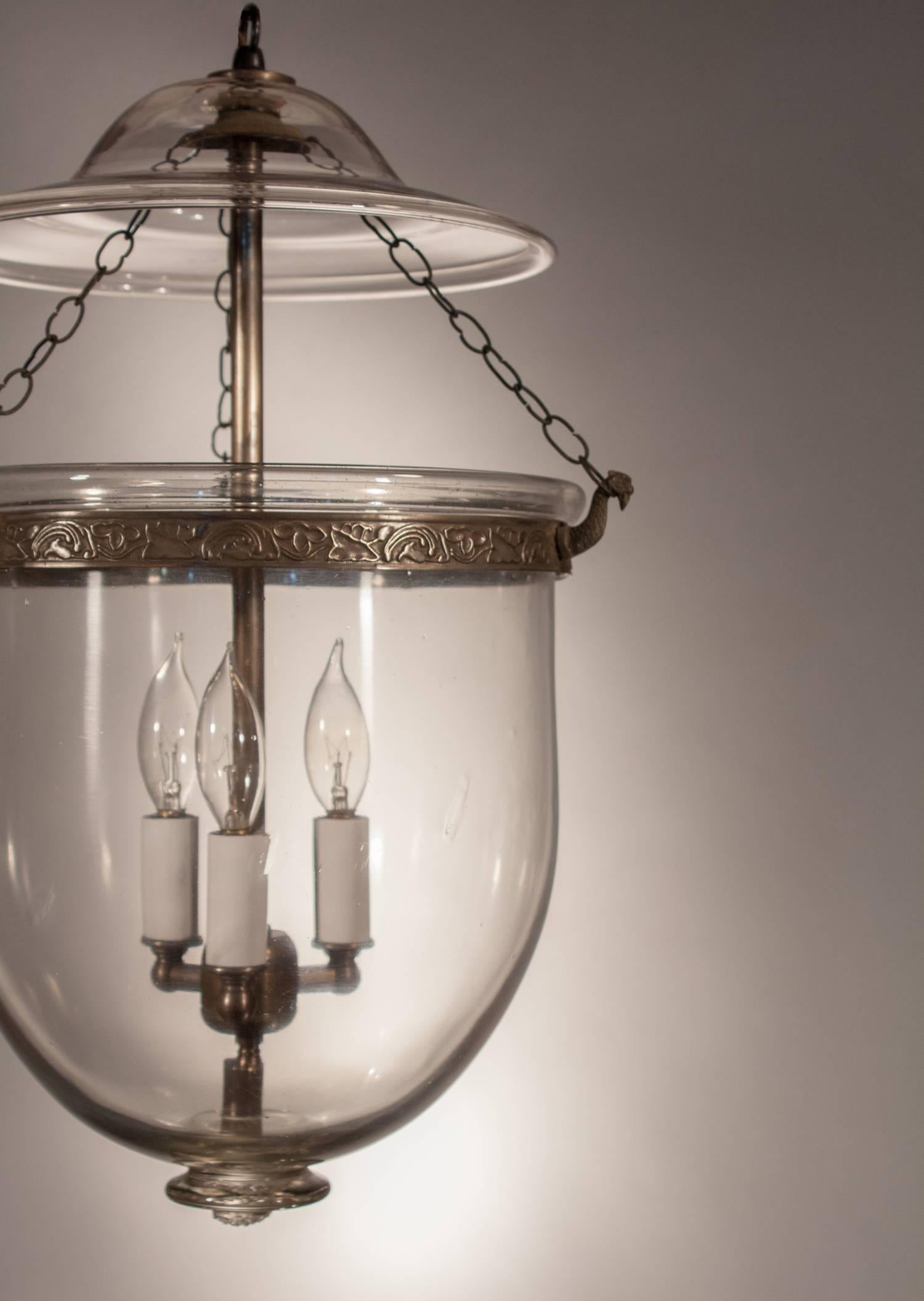 Victorian 19th Century English Bell Jar Lantern