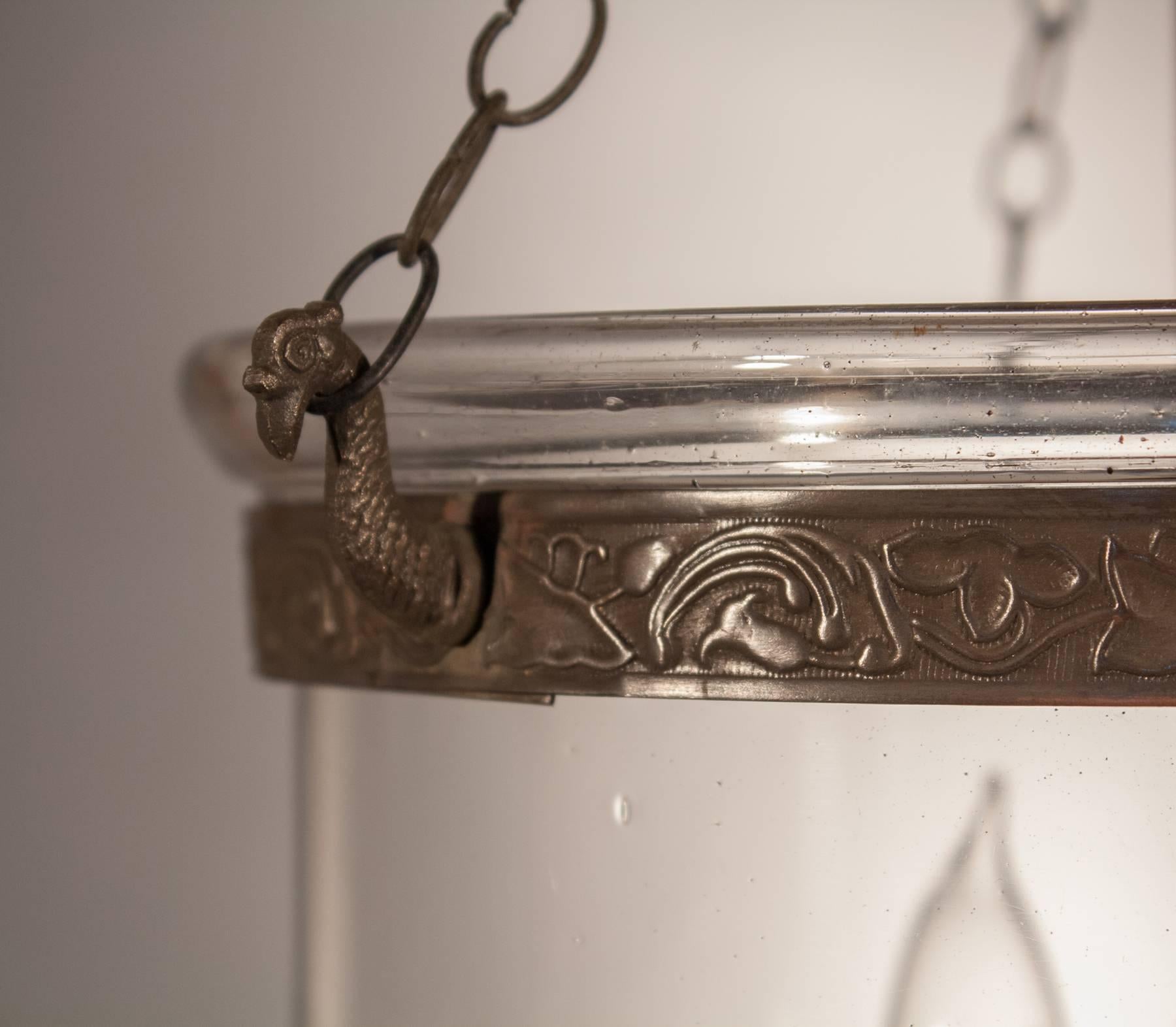 19th Century English Bell Jar Lantern In Good Condition In Heath, MA