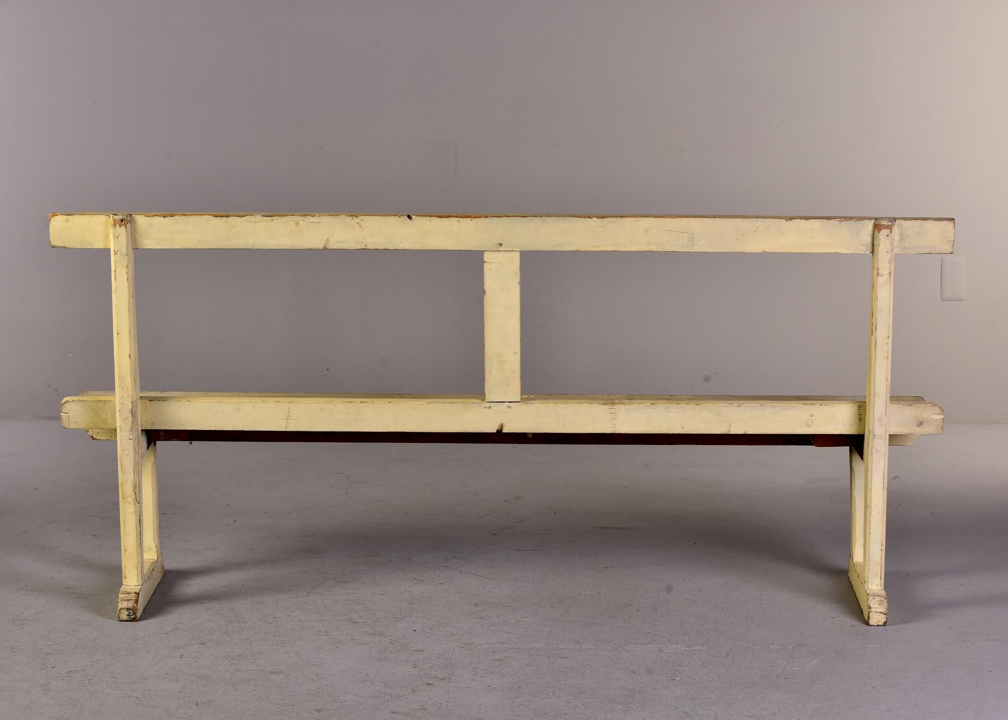 19th Century English Bench with Painted Finish For Sale 2