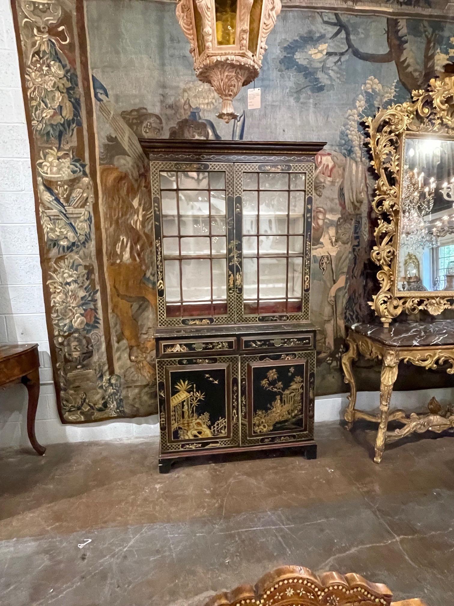 chinoiserie bookcase