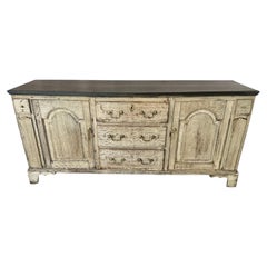 19th Century English Bleached English Oak Cabinet, Buffet, Sideboard