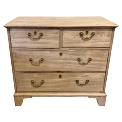 19th Century English Bleached Mahogany Chest of Drawers
