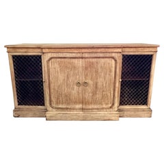 19th Century English Bleached Mahogany Credenza
