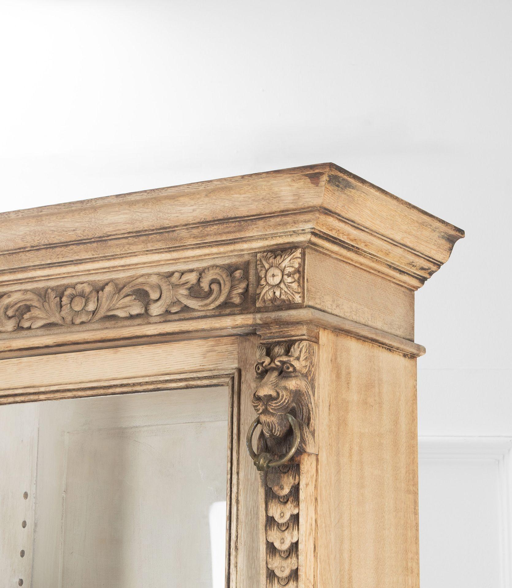 19th Century English Bleached Oak Bookcase 5