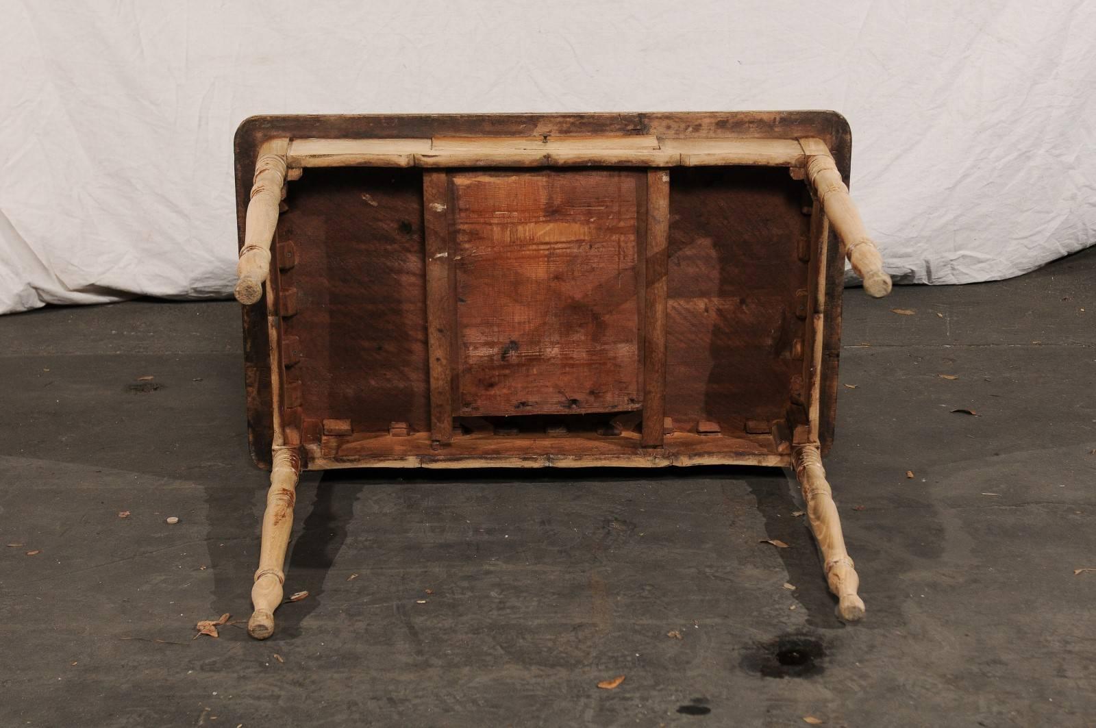 19th Century English Bleached Pine Writing Table with Leather Top 7