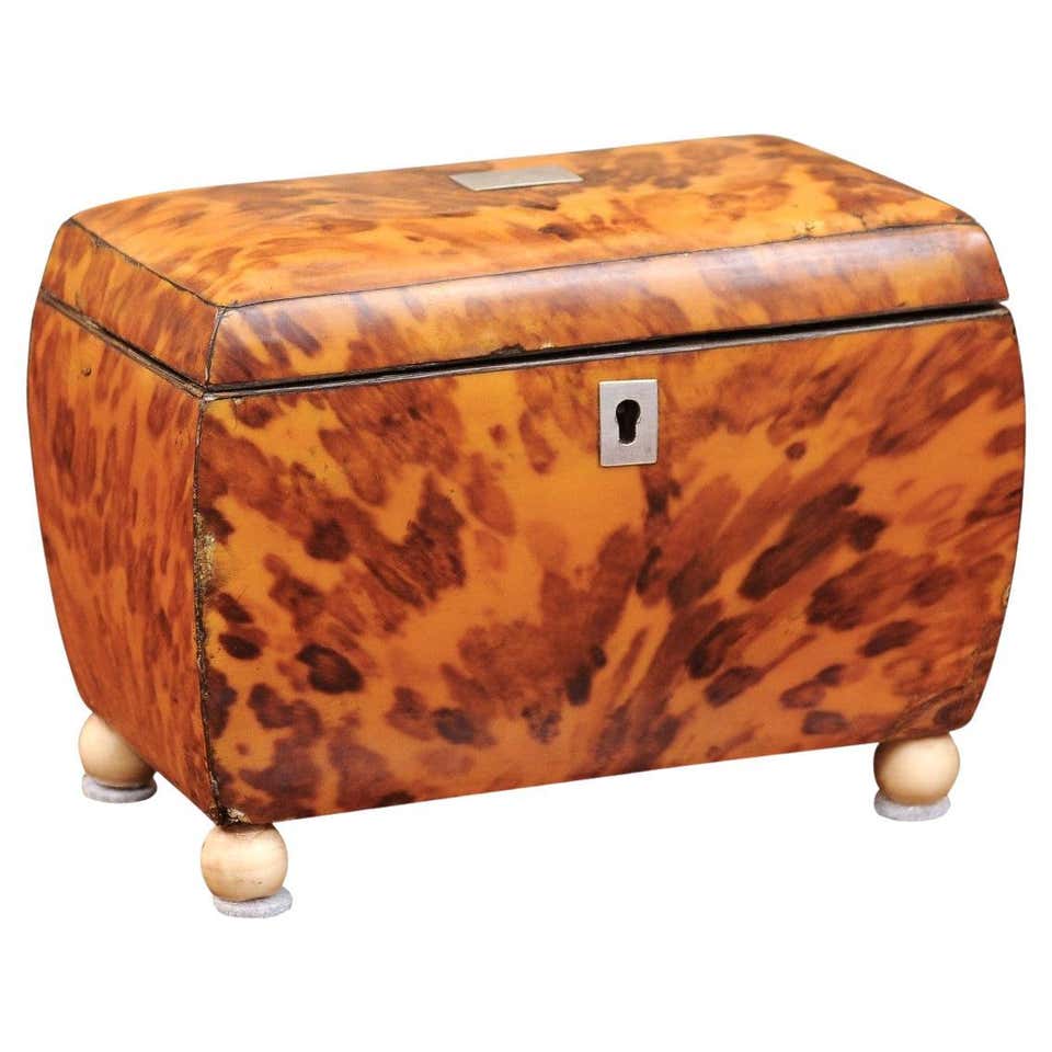 Tortise Shell Box Tortoise Shell Boxes - 76 For Sale at 1stDibs | antique tortoise shell ...