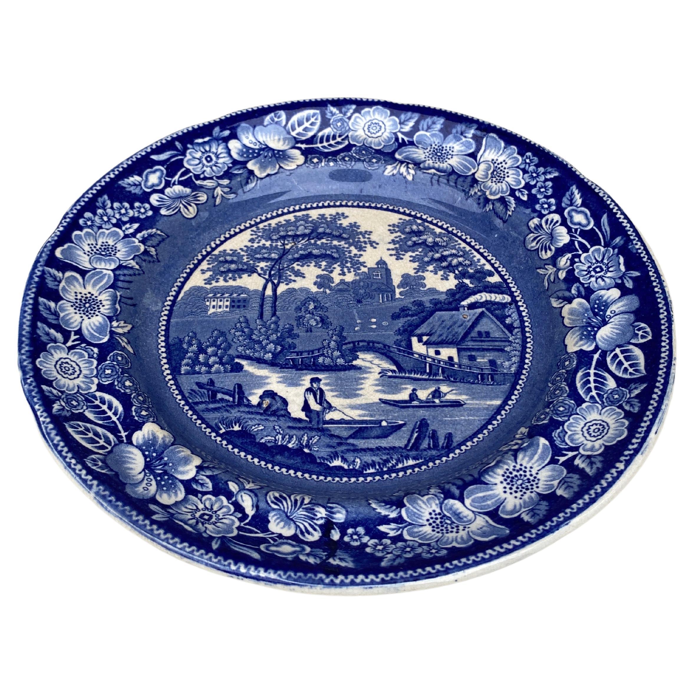 19th century English blue and white 