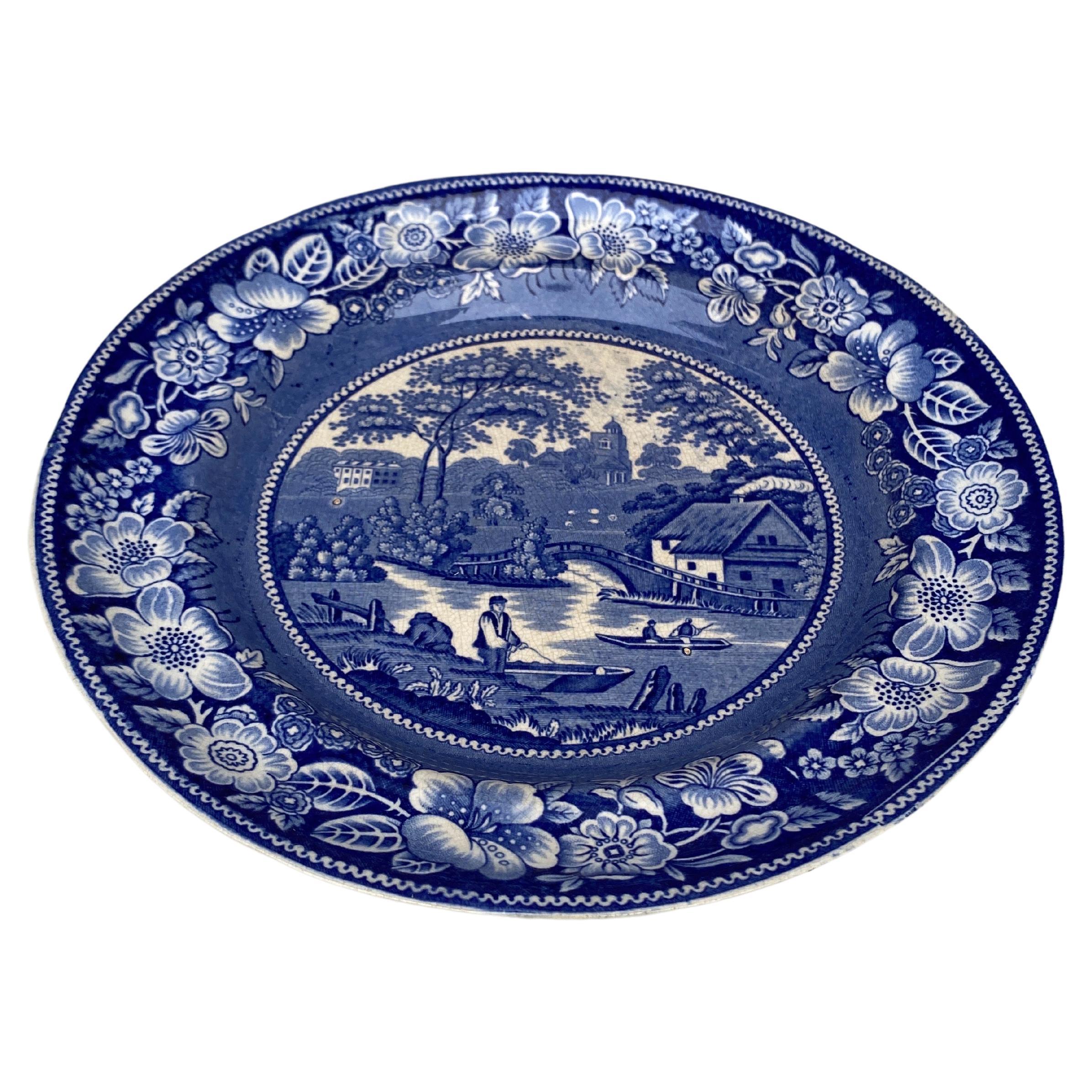 19th century English blue and white 