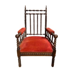 19th Century English Bobbin Armchair