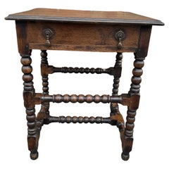 19th Century English Bobbin Side Table