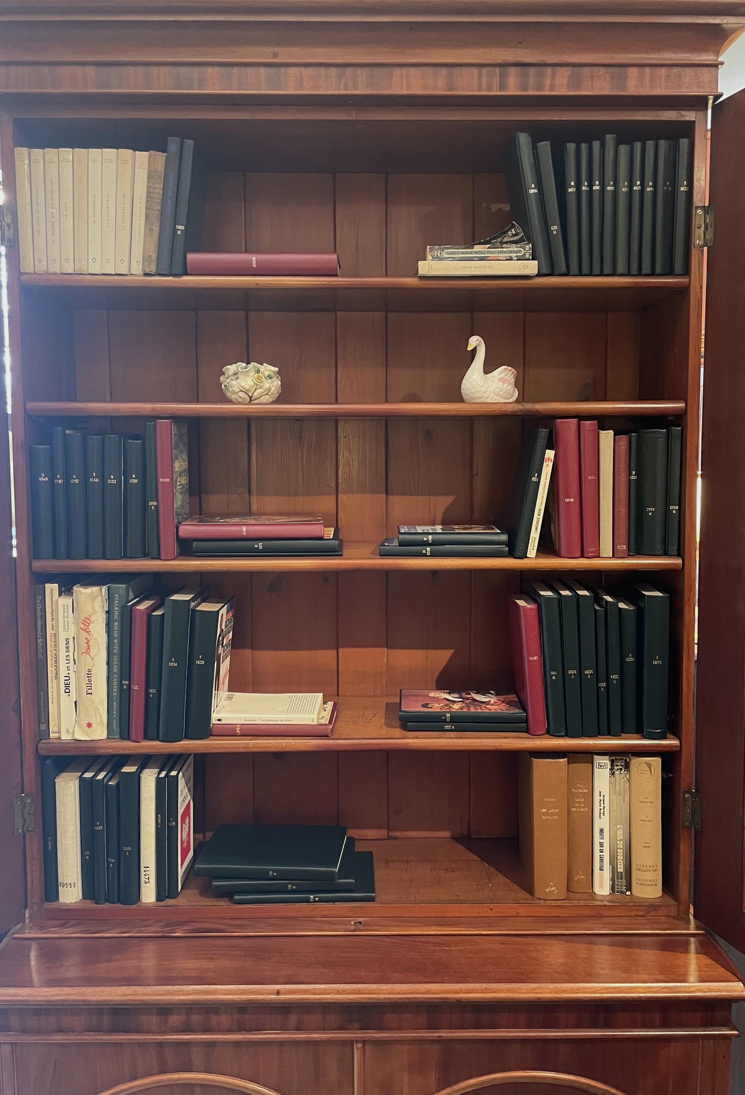 19th Century English Bookcase in Mahogany In Good Condition For Sale In Brussels, Brussels
