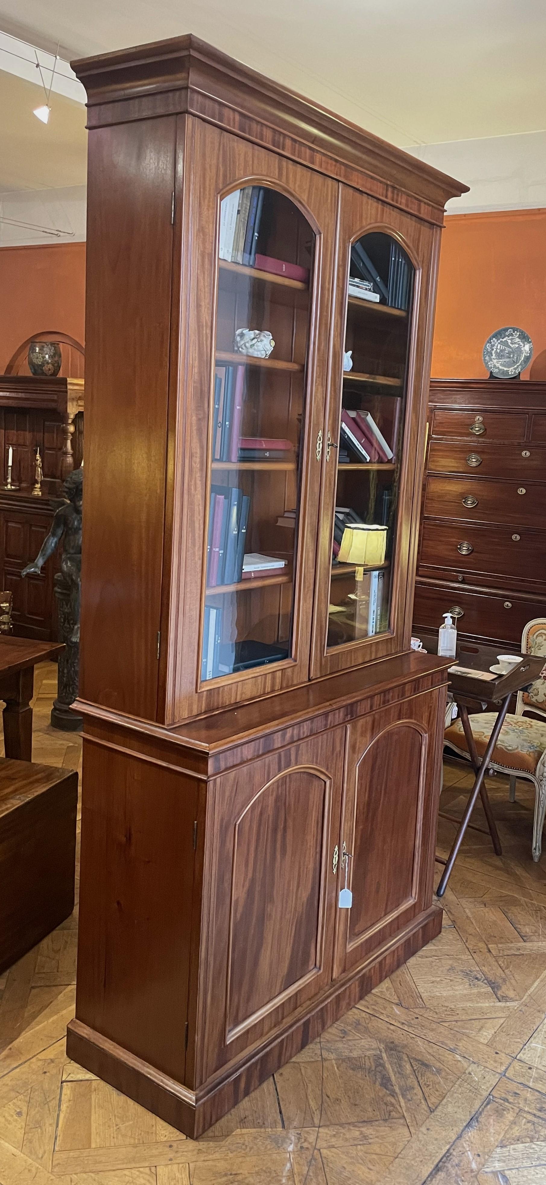 19th Century English Bookcase in Mahogany For Sale 4
