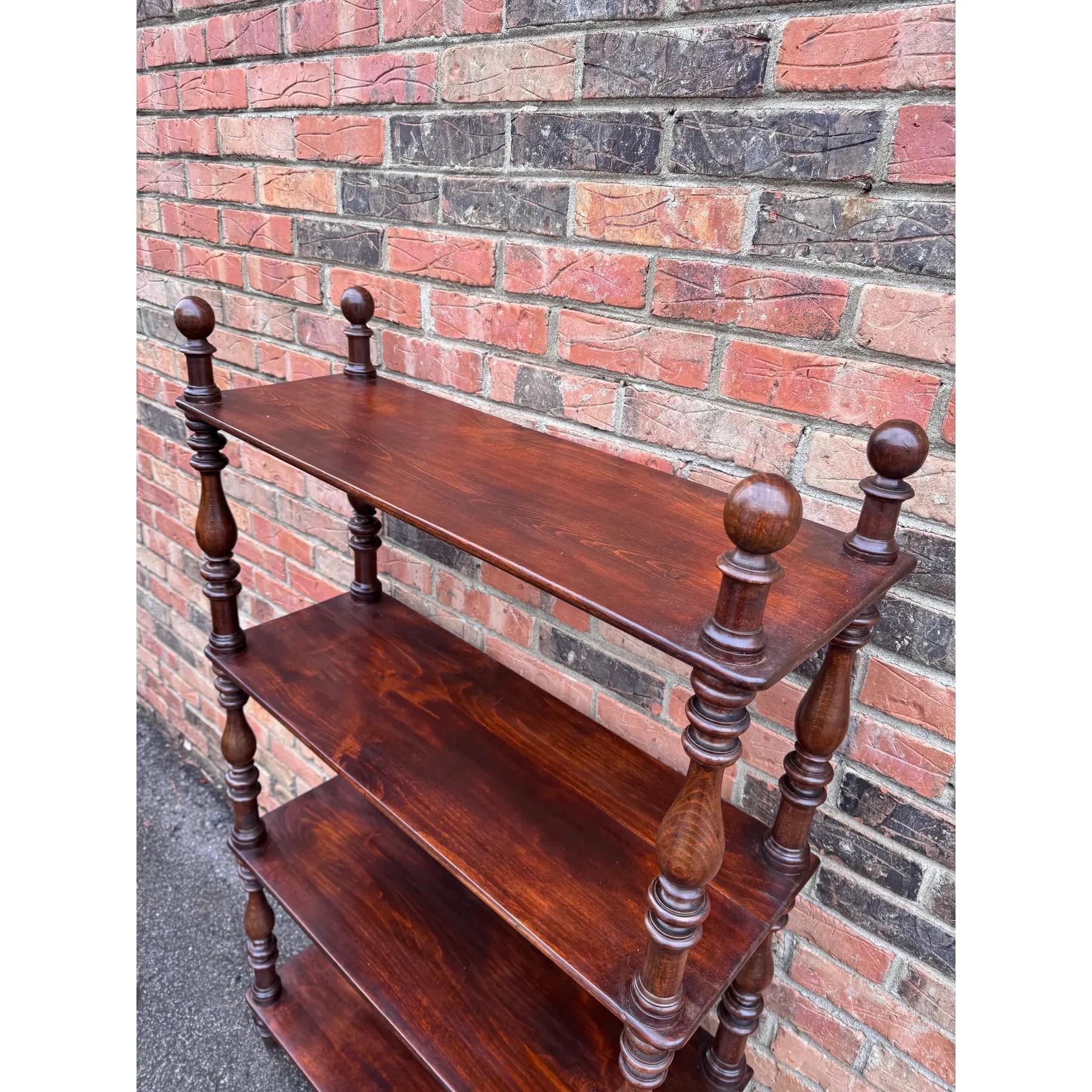 19th Century English Bookshelf Etagère In Good Condition For Sale In Nashville, TN