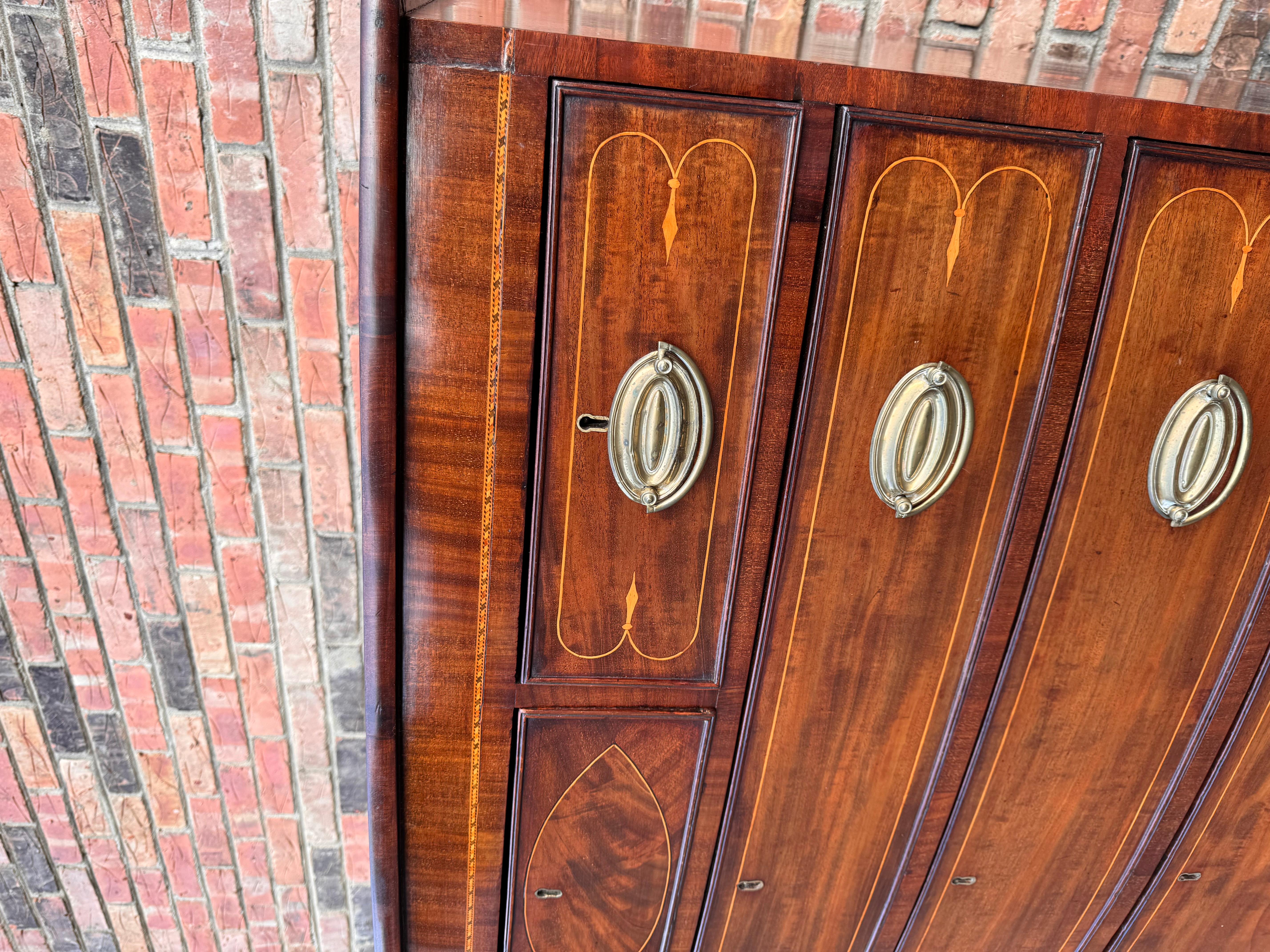 Mid-19th Century 19th Century English Bowfront Chest