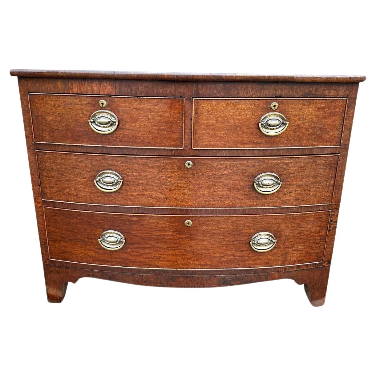 19th Century English Bowfront Chest