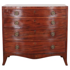 19th Century English Bowfront Chest of Drawers