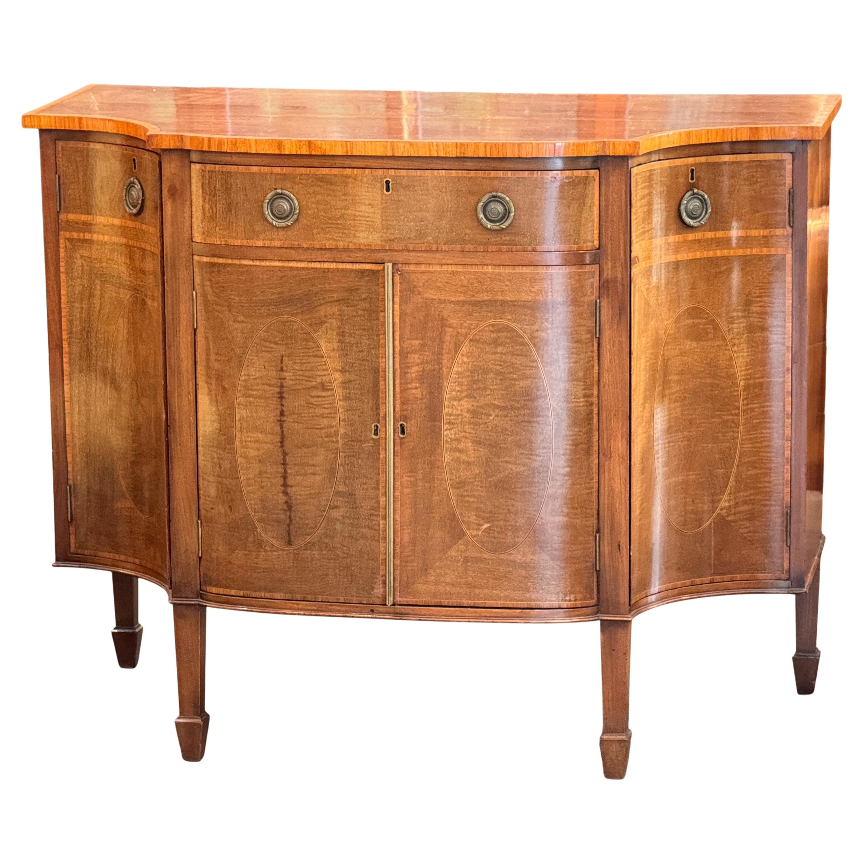 19th Century English Bowfront Sideboard