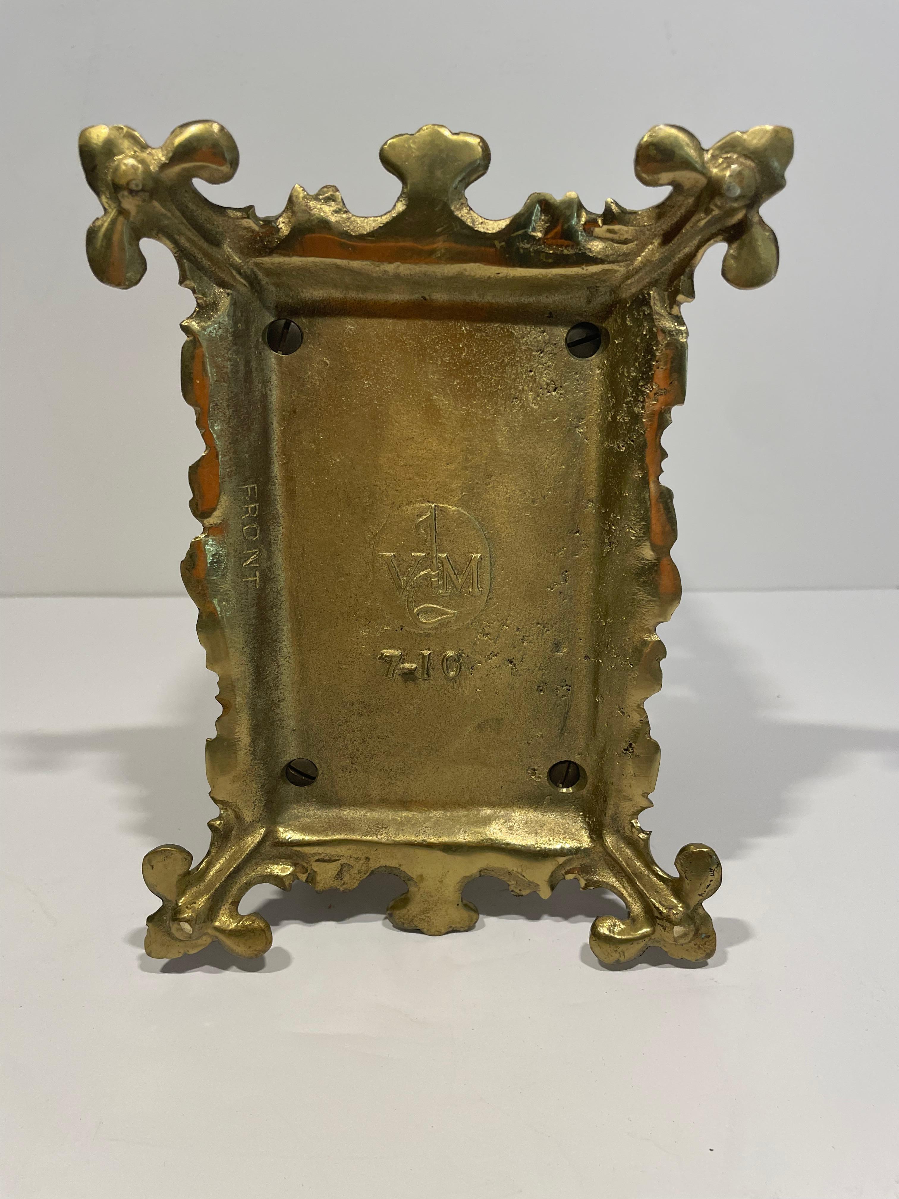 19th Century English Brass Calendar and Letter Holder For Sale 4