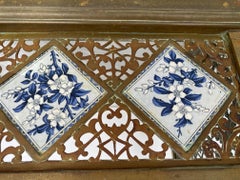 19th Century English Brass Fireplace Fender