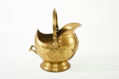 19th Century English Brass Fireplace Scuttle Bucket