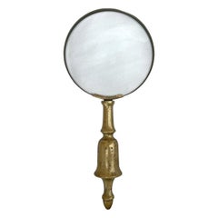 19th Century English Brass Magnifying Glass