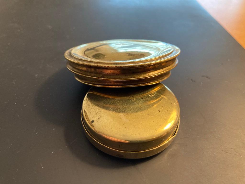 19th Century English Brass Pocket Box Compass 4