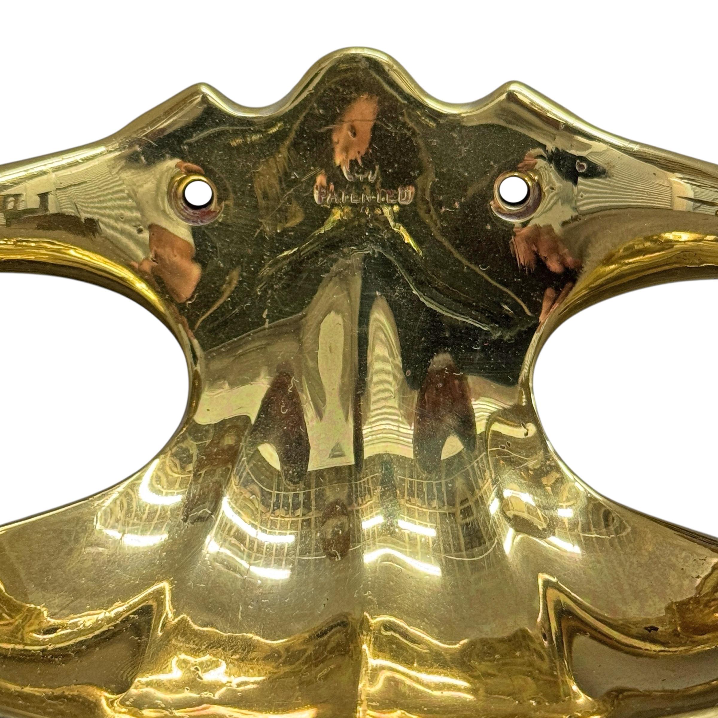 19th Century English Brass Wall-Mounted Soap Dish For Sale 6