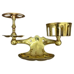 Antique 19th Century English Brass Wall-Mounted Soap Dish
