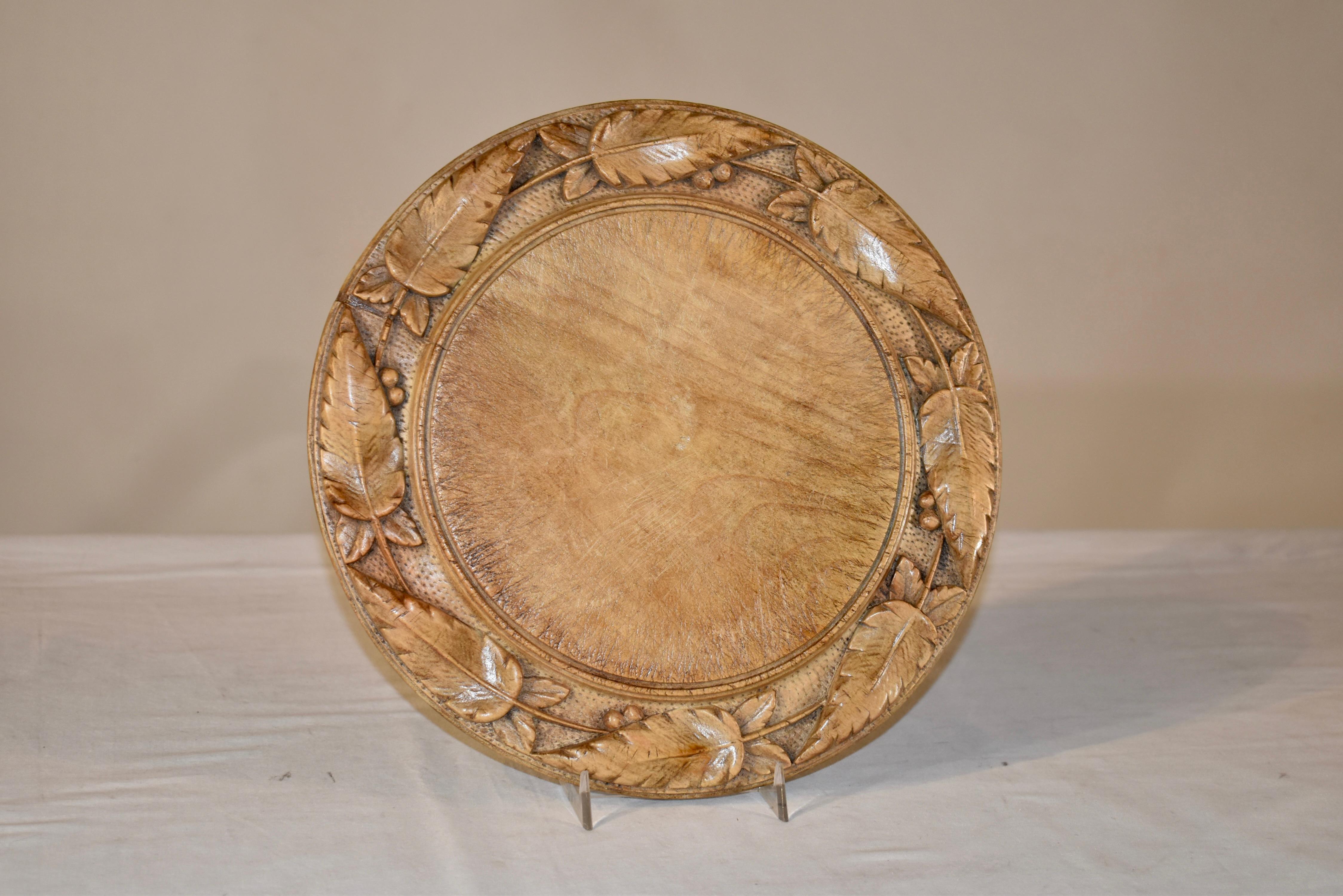 Hand-Carved 19th Century English Bread Board