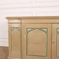 19th Century English Breakfront Gothic Sideboard