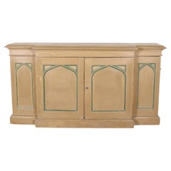 19th Century English Breakfront Gothic Sideboard