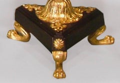 19th Century English Bronze and Ormolu Two-Light Lustre Candelabra