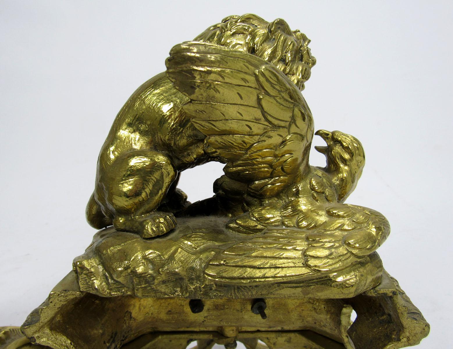 19th Century English Bronze Doré Andirons For Sale 15