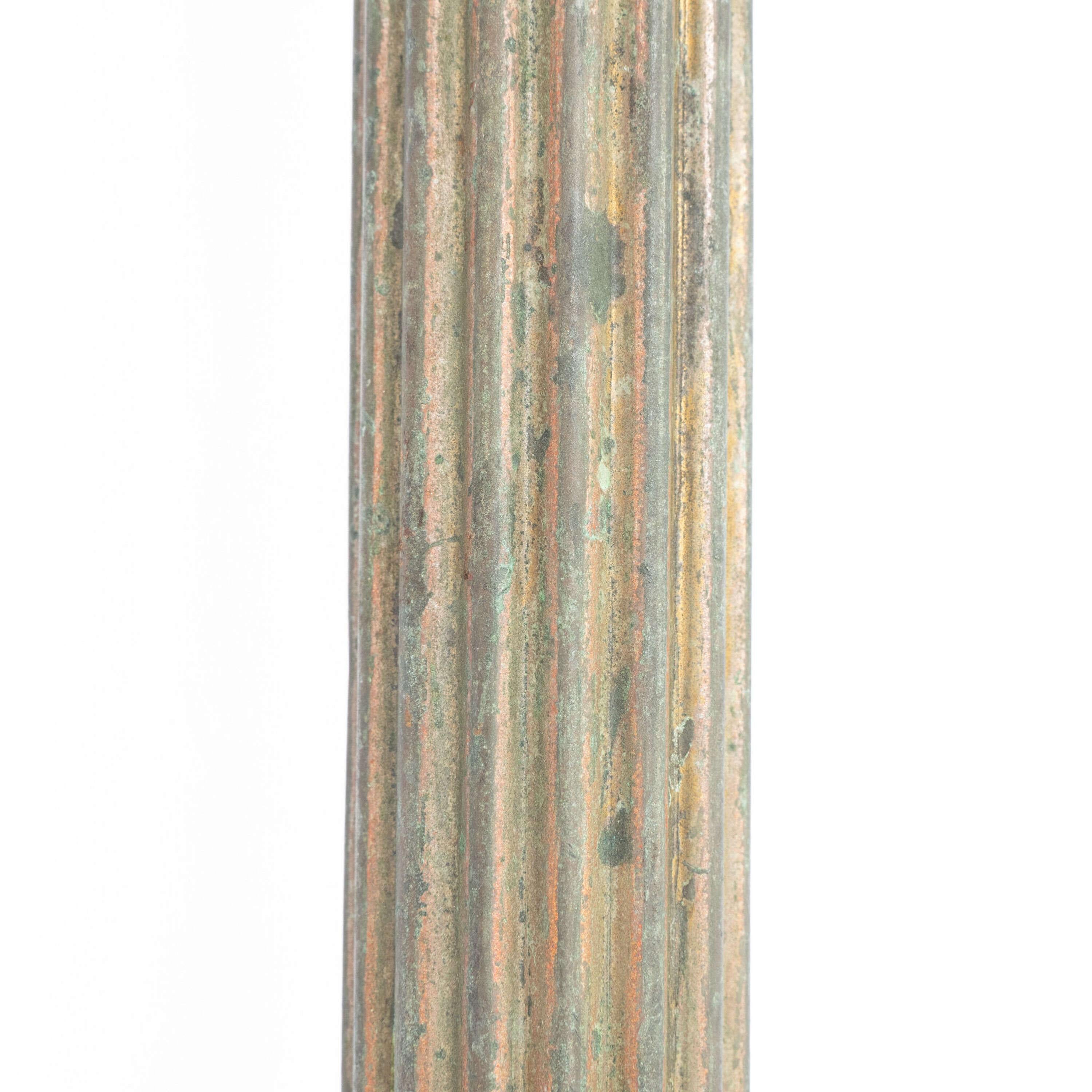 Hand-Crafted 19th Century English Bronze Floor Lamp For Sale