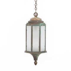 19th Century English Bronze Lantern