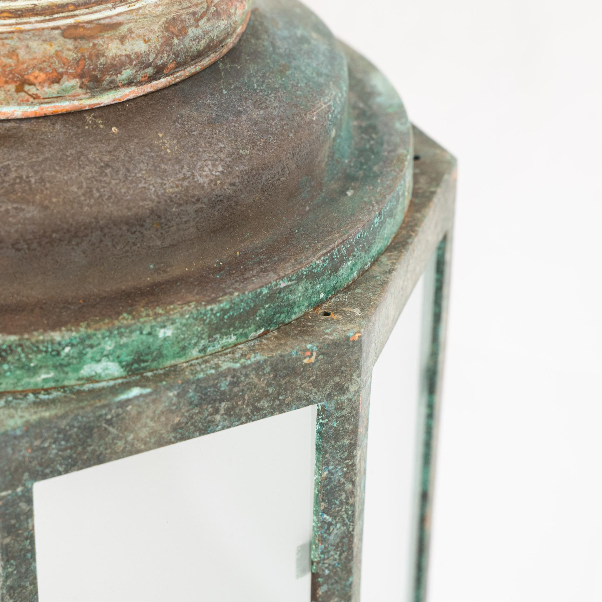 Laiton Lanterne anglaise en bronze du 19e siècle en vente