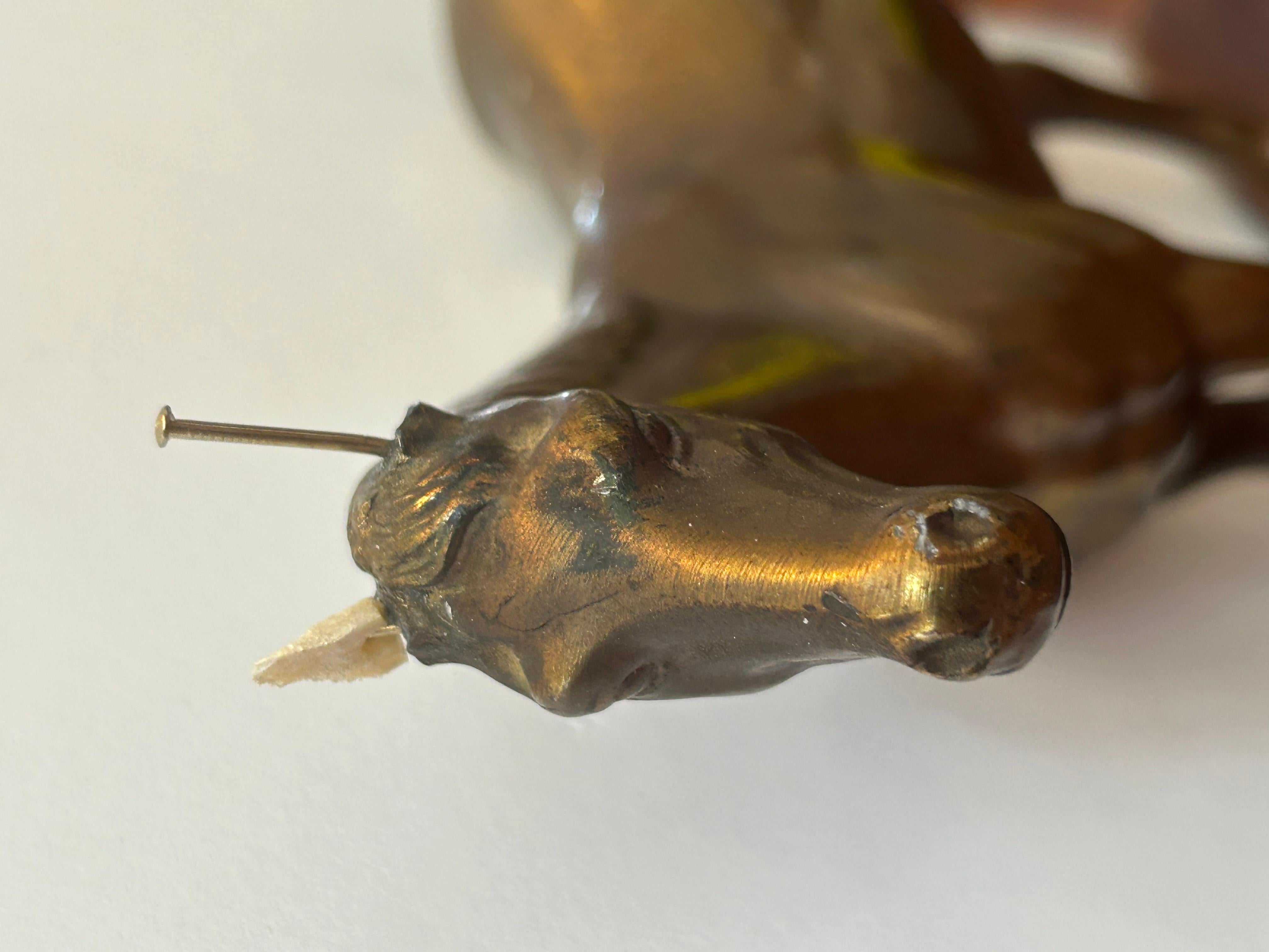 19th Century English Bronze Thoroughbred Horse Sculpture on Wood Base For Sale 3