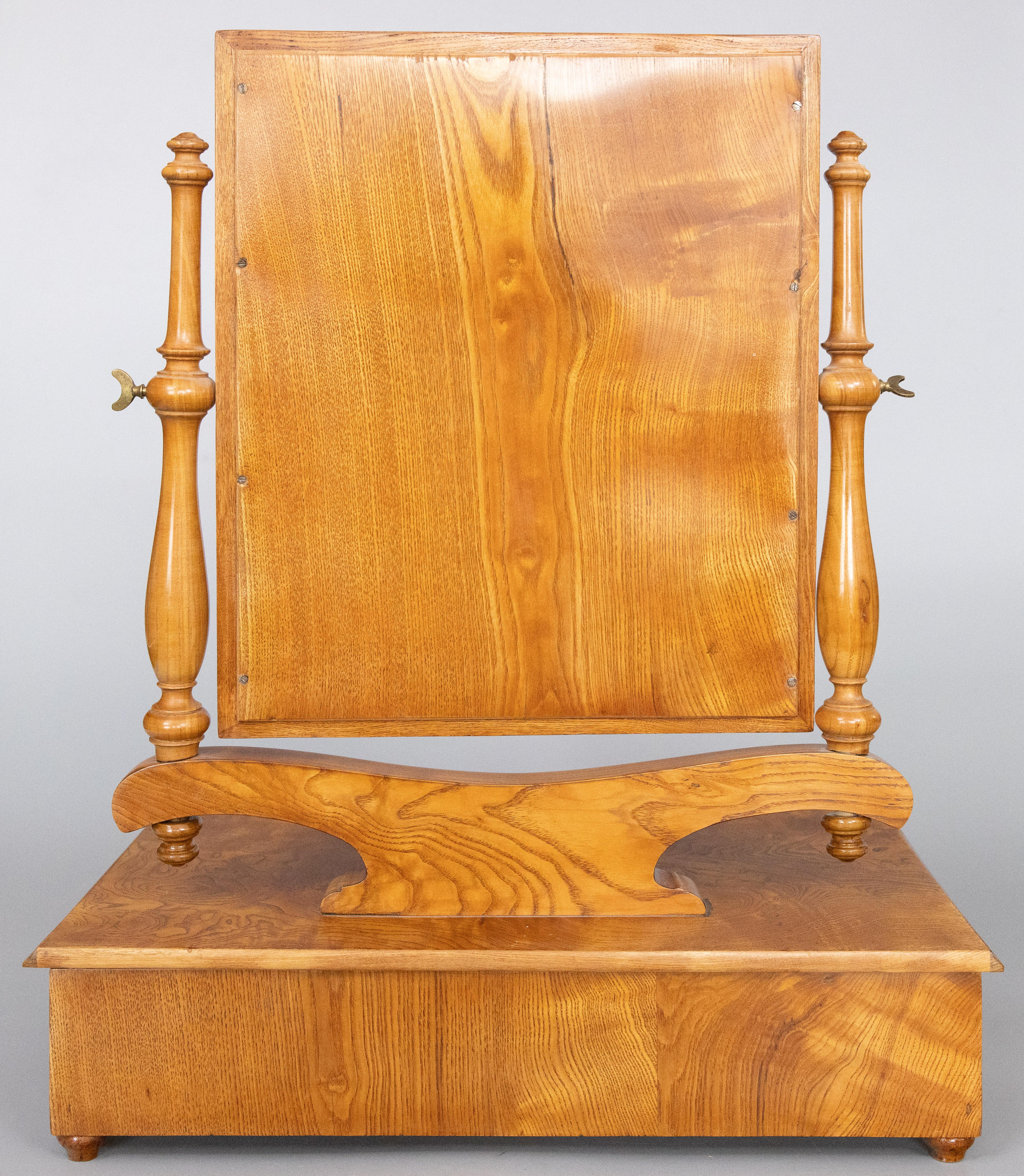 XIXe siècle Miroir de table anglais du 19ème siècle avec tiroir en vente
