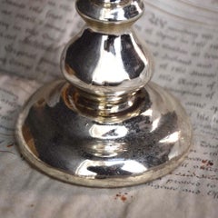 19th Century English Butlers Glass Mercury Gaze Ball