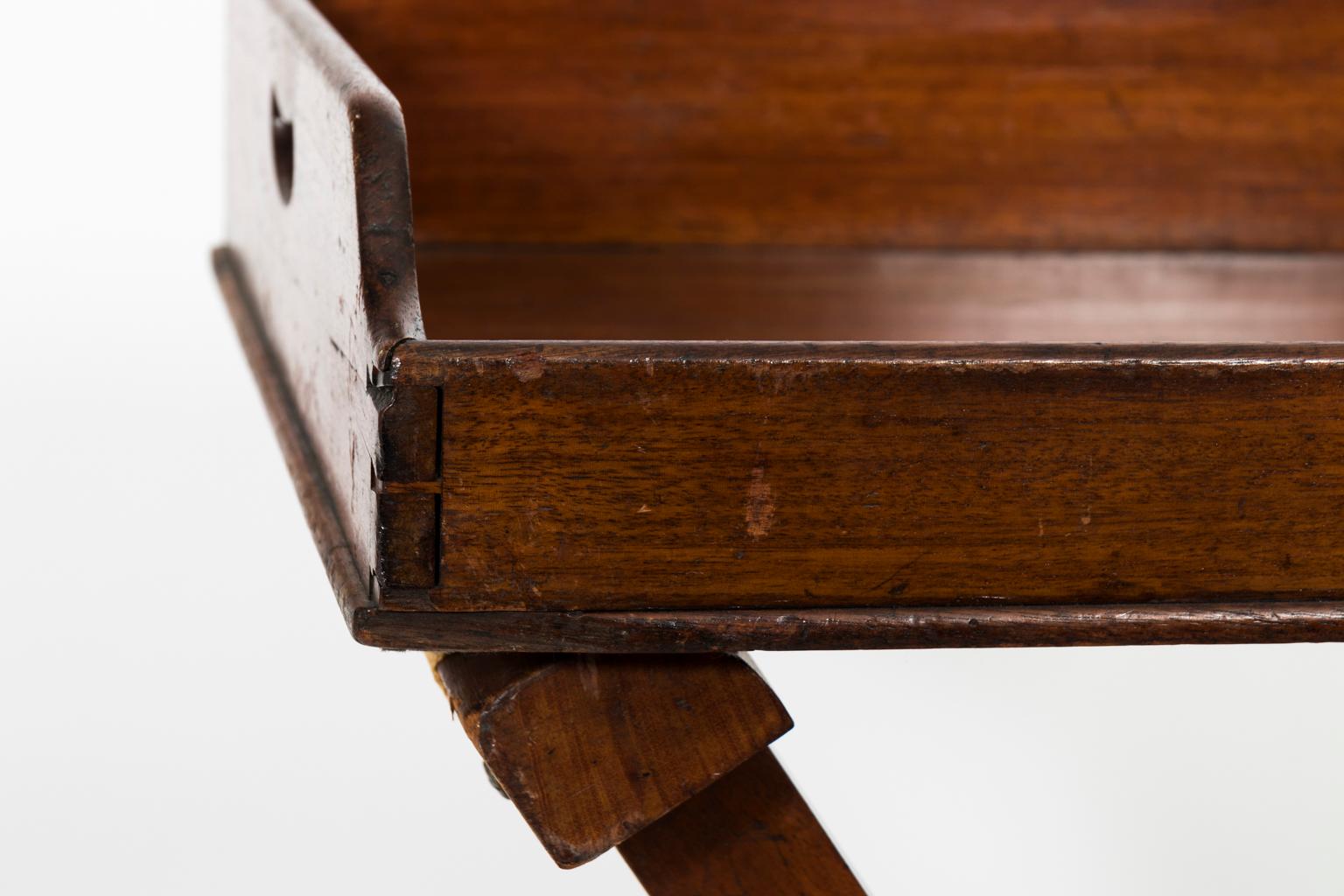 19th Century English Butler's Tray Table 14
