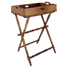 Antique 19th Century English Butler's Tray Table