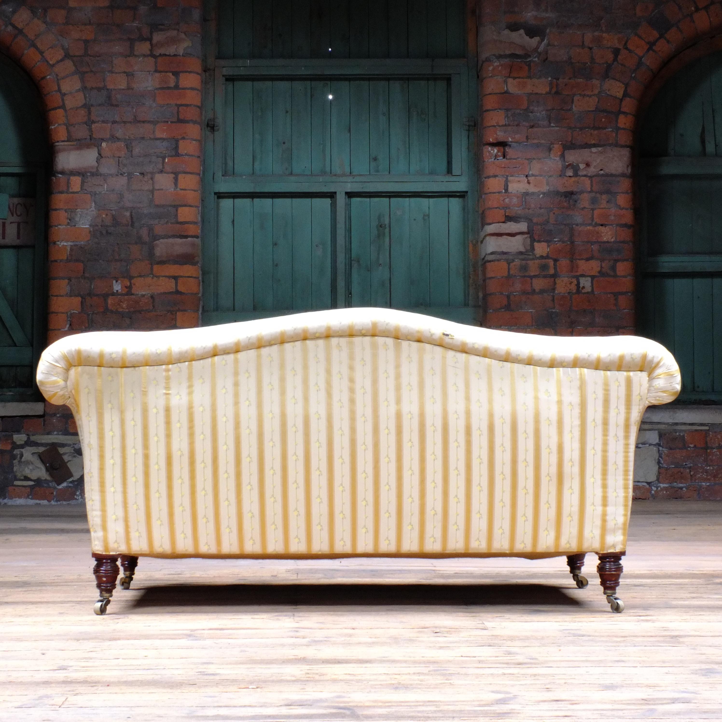19th Century English Camel Back Sofa in the Style of Howard & Sons, c1880 2