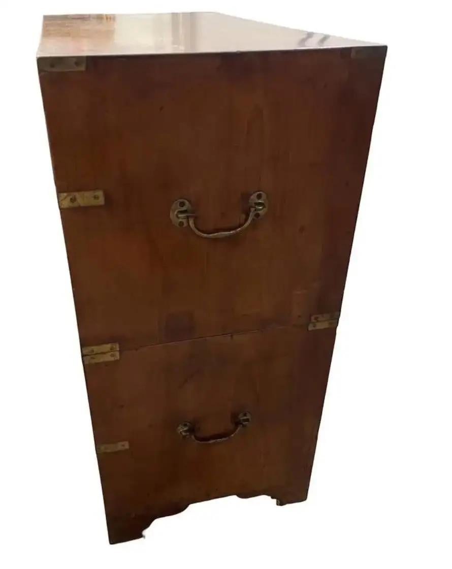 Cassettiera Campaigner inglese del 19° secolo in vendita 6