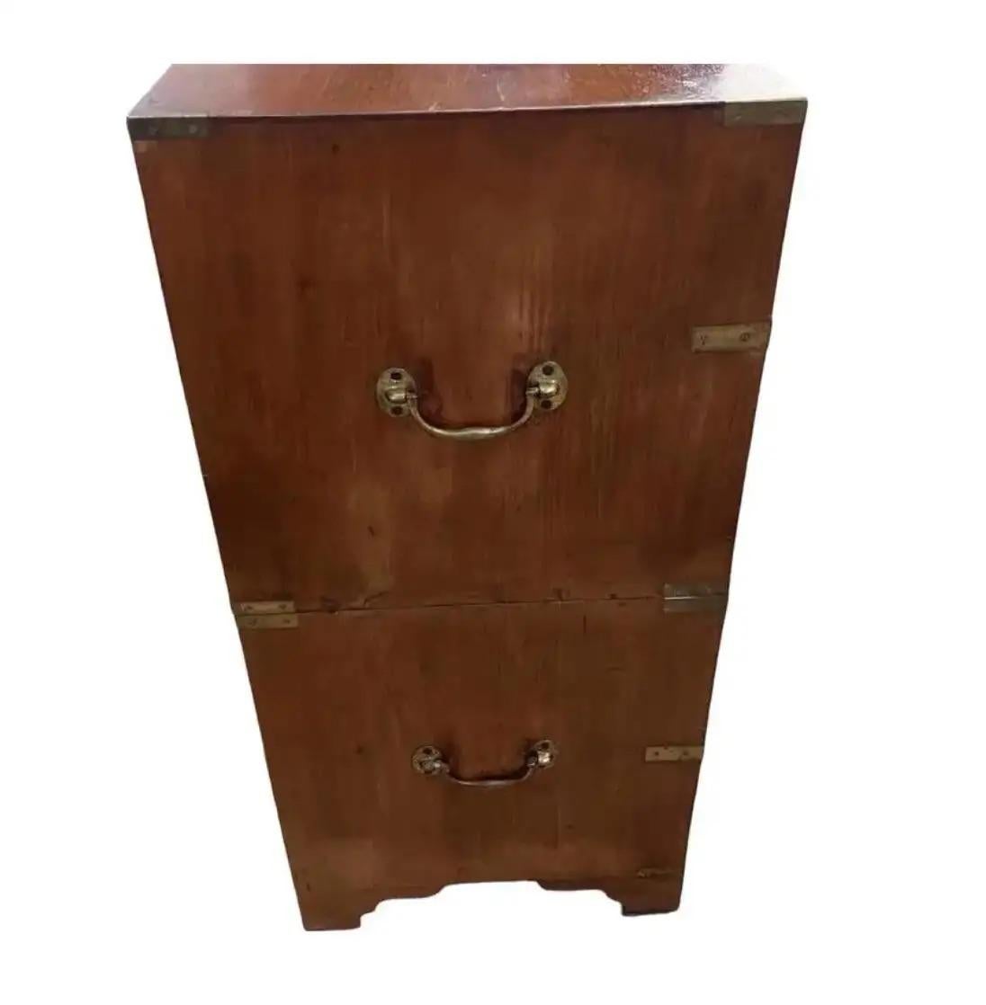 Cassettiera Campaigner inglese del 19° secolo in vendita 7